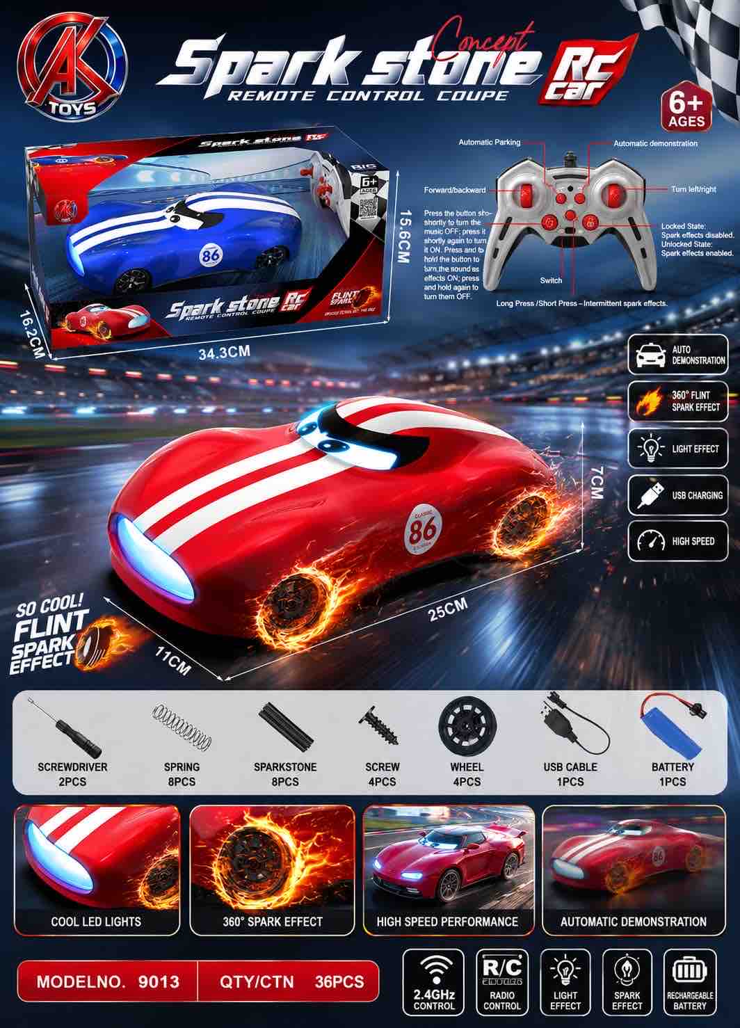 Spark stone RC car Flint Spark