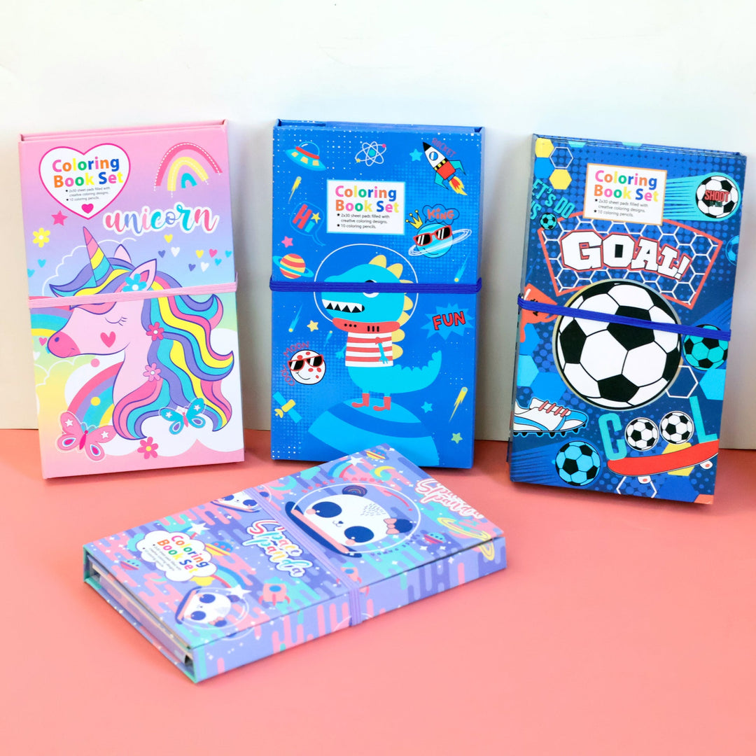 2-in-1 Coloring Book Set