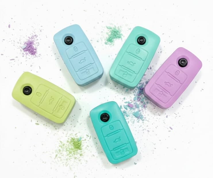 Car key shape Eraser