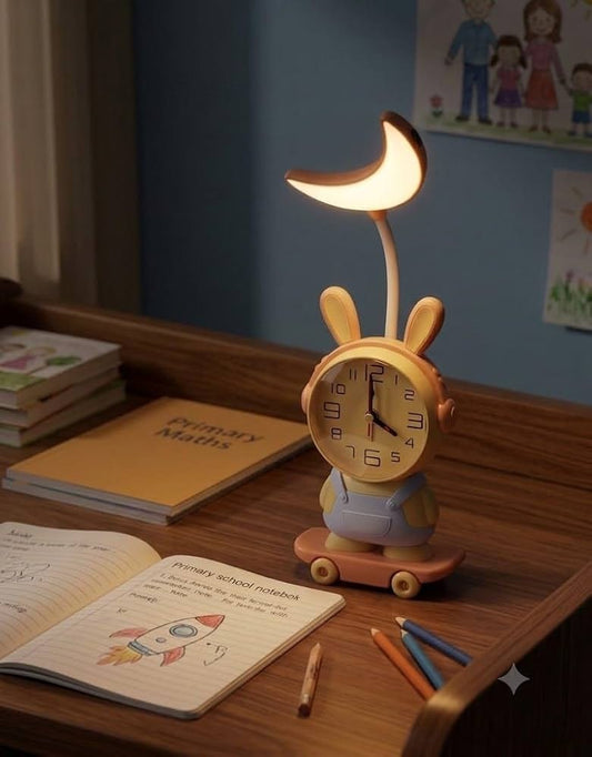 Table Lamp with Clock