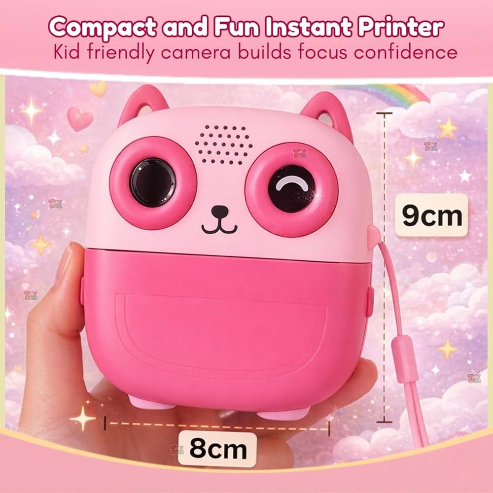 Owl Shape Print Camera