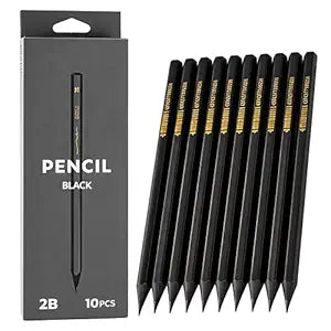 2B Pencil Black ( 10pcs in one pack )