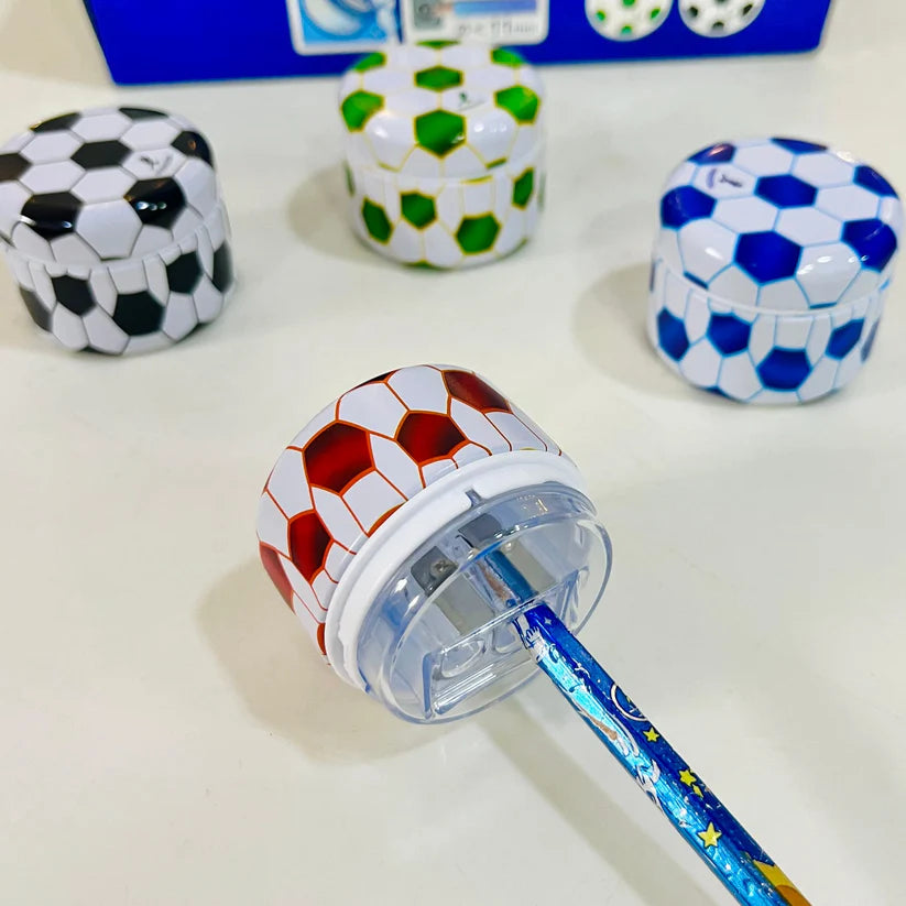 Foot Ball Shape Dual Hole Pencil Sharpner