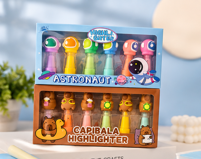 Highlighters 6 Pcs Pack