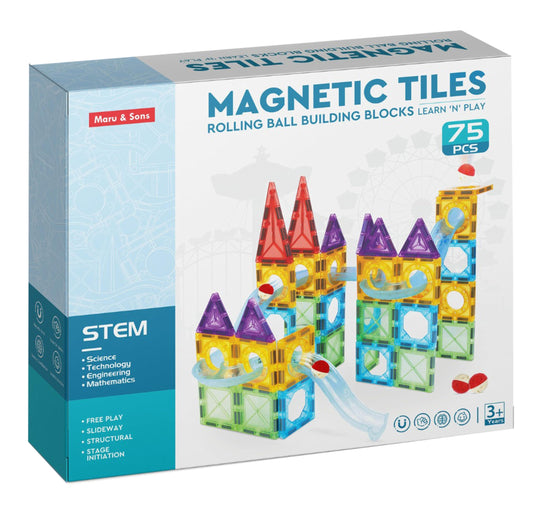 Magnetic tiles 75 pcs