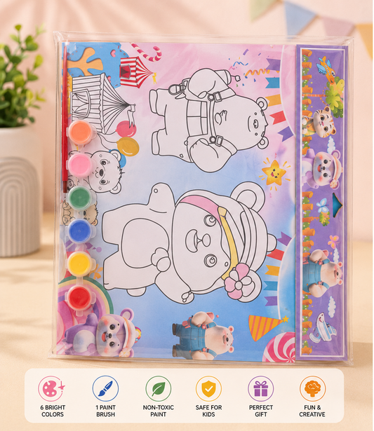 Paint Set with 4 Sheets