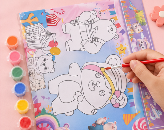 Paint Set with 4 Sheets
