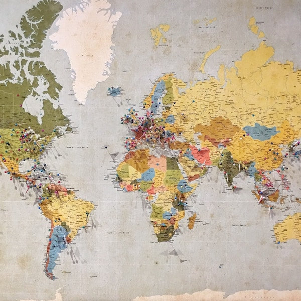 Interactive World Map Puzzle