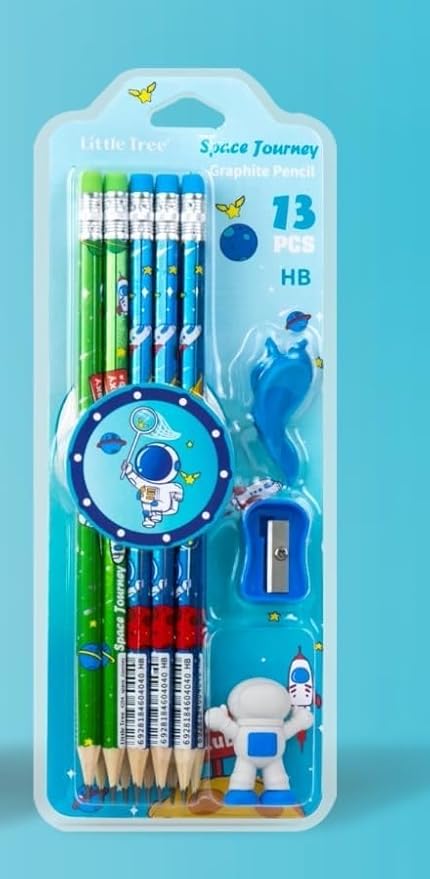 Stationary Set with Eraser and Sharpener — Space