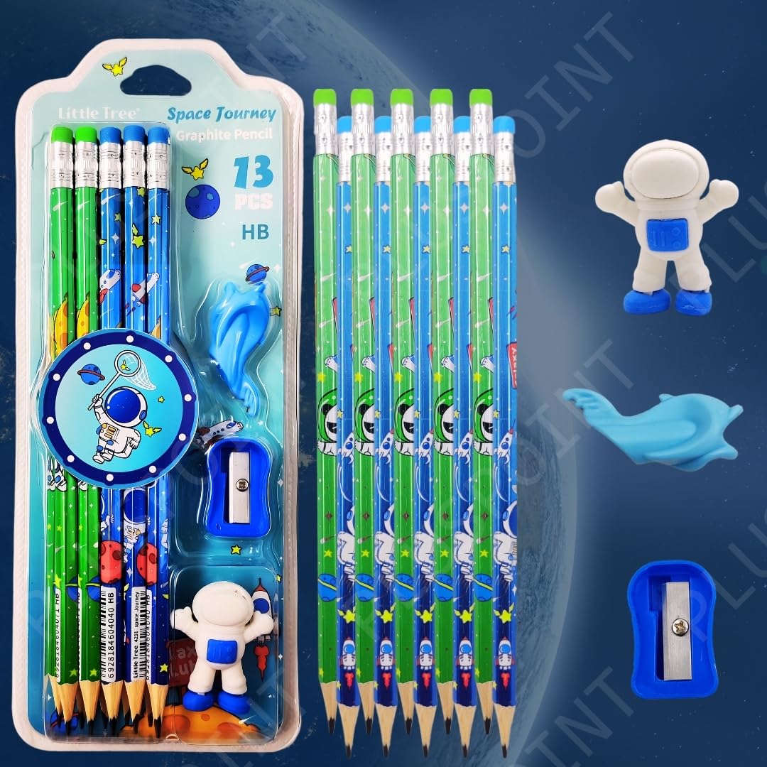 Stationary Set with Eraser and Sharpener — Space