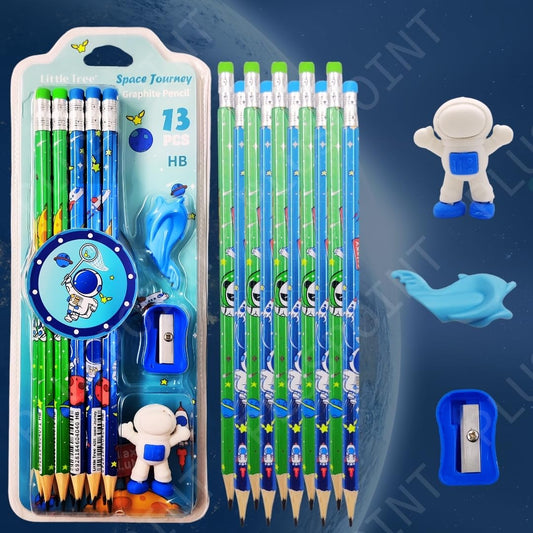 Stationary Set with Eraser and Sharpener — Space